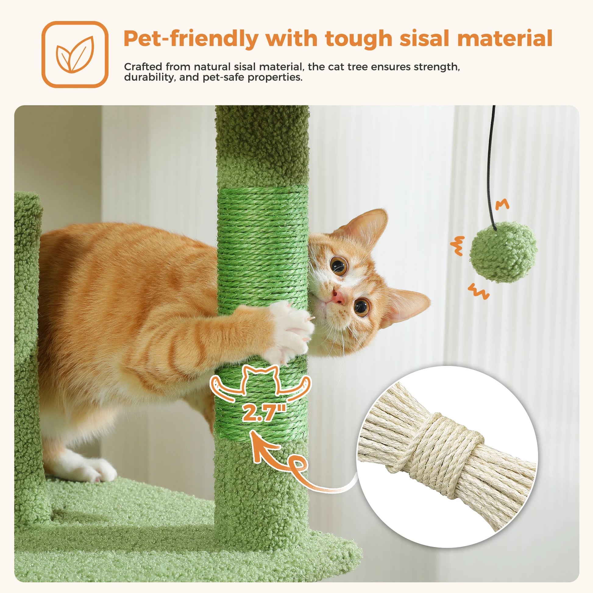 Multi-Level Cat Tree with Scratching Posts, Cozy Condo, Hammock, Large Cat Tower for Indoor Cats, Cat Scratching Board, Cat Toys