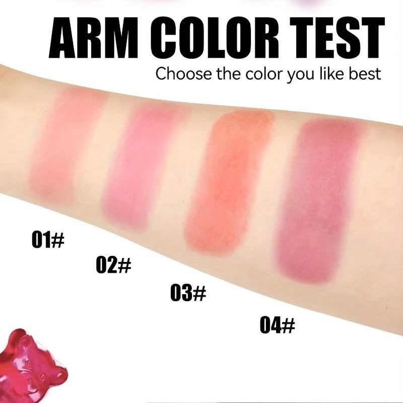 Jelly Blush Stick Lip and Cheek Stick, Multi-purpose Jelly Tint Jelly Blush, Blush Cooling Water Tint Sheer Lip & Cheek Stain