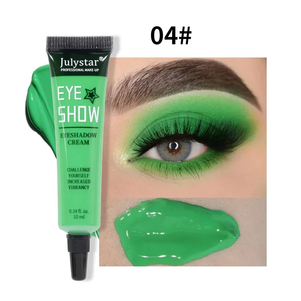 Colored Waterproof Long-lasting Non-smudge Matte Liquid Eyeshadow Cream Sweatproof Nude White Purple Blue Eye Makeup Cosmetics