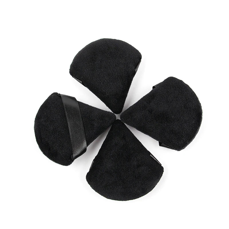 Triangle Velvet Powder Puff 1/2/3/6Pcs Face Mini Make Up Sponges Reusable Washable Cosmetic Eye Beauty Makeup Tool Accessories