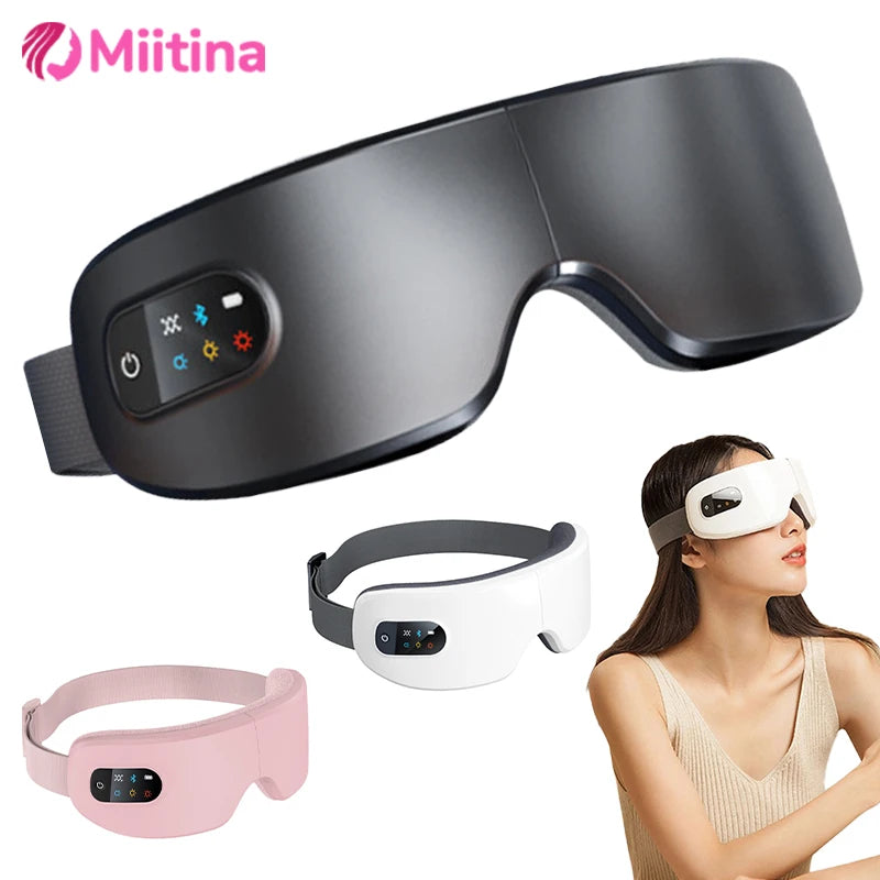 4D Eye Massager Smart Airbag Vibration Electric Eye Massage Instrument Eyes Care Glasses Beauty With Bluetooth Music Health Care