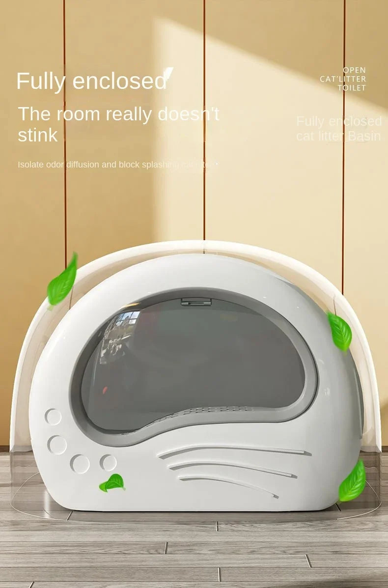 Cat Litter Box Fully Enclosed Drawer Type Cat Litter Box Anti-splash and Odor Isolation Cat Toilet Extra Large Cat Litter Box