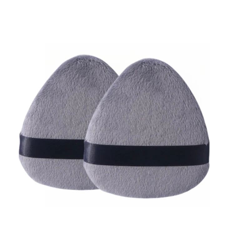 1/2/5pcs Large Tongue Water Drop Powder Puff Setting Loose Powder Flocking Soft Cosmetic Puff Triangle Pointed Makeup Tools