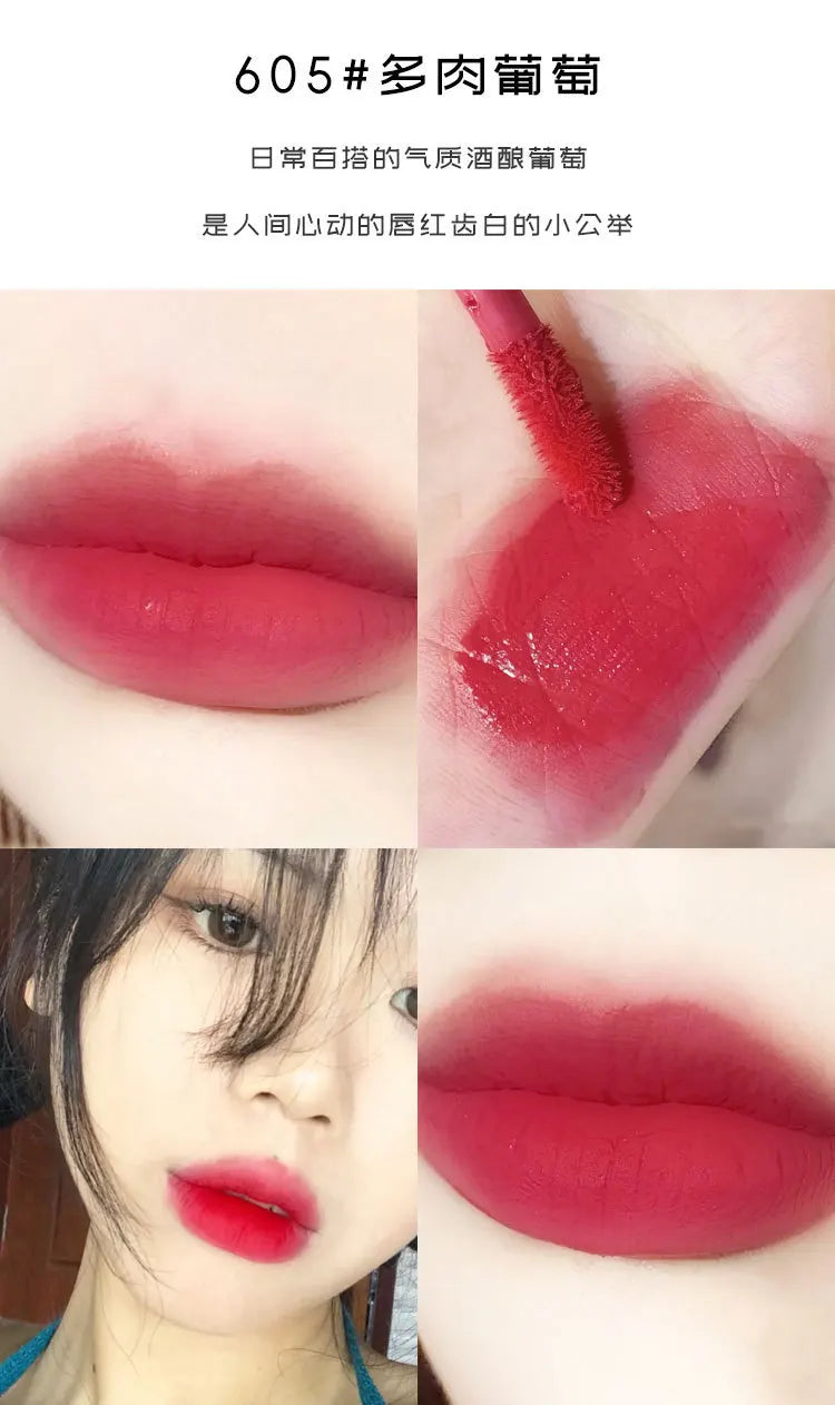 Dyeing Lip Gloss Matte Makeup Moisturizer Liquid Lipstick Waterproof Long Lasting Red Velvet Lip Tint Korean Make Up Cosmetic