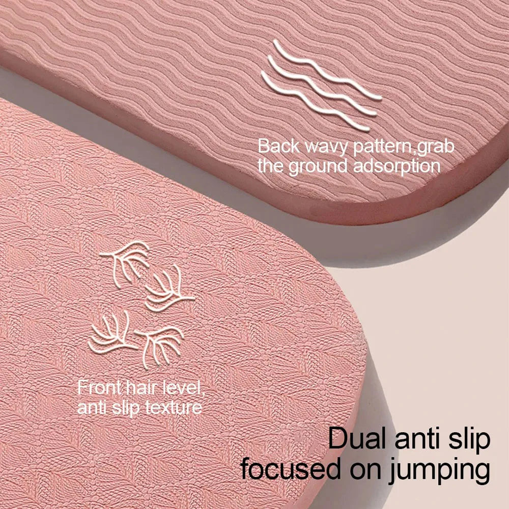 5 Colors Shockproof Jump Rope Mat Waterproof Soundproof Fitness Pad Home Exercise Mat TPE Anti-Slip 60x45cm Cordless Rope Pad