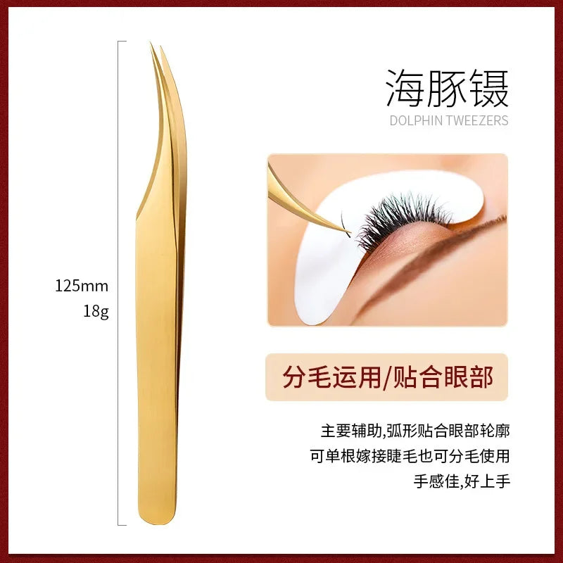 False Eyelashes Tweezers False Eyelash Extensions Personal Curved Strip Eyelashes Brow Clamps Makeup Tools Tweezer Makeup Tools