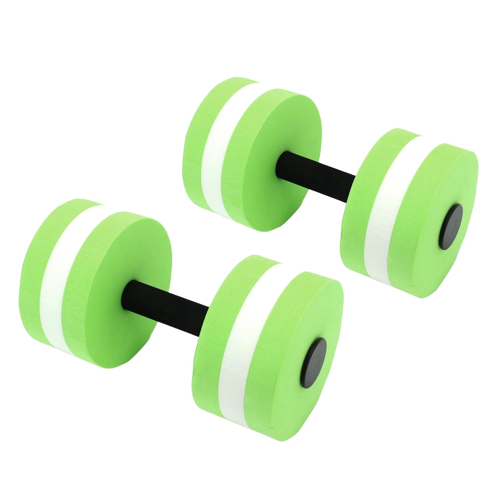 2pcs EVA Water Foam Floating Dumbbell Swimming Pool Water Weight Aerobics Automatic Float Barbell Swim Fitness Dumbbell