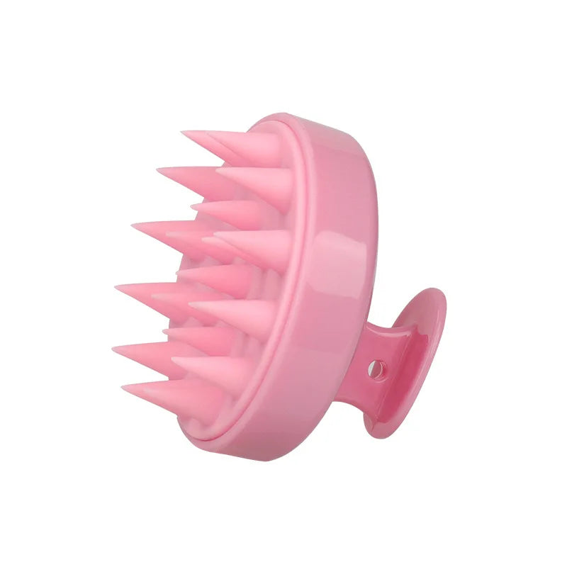 Silicone Scalp Scrubber Hair Shampoo Brush, Head Scrubber Hair Wash Brush Cleansing Dandruff Brush