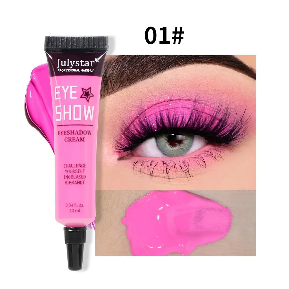 Colored Waterproof Long-lasting Non-smudge Matte Liquid Eyeshadow Cream Sweatproof Nude White Purple Blue Eye Makeup Cosmetics