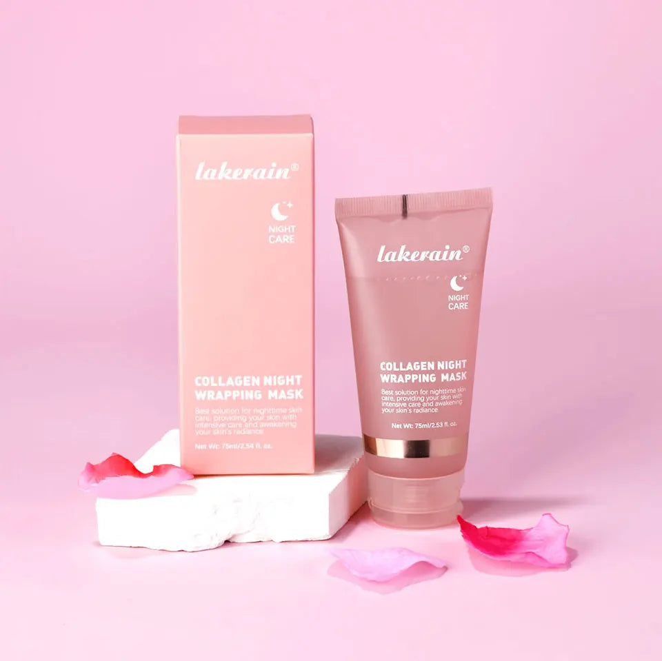 Collagen Night Wrapping Mask Rejuvenation Moisturizing Brightening Korean Face Mask Make Glowy Skin Elasticity Facial Mask