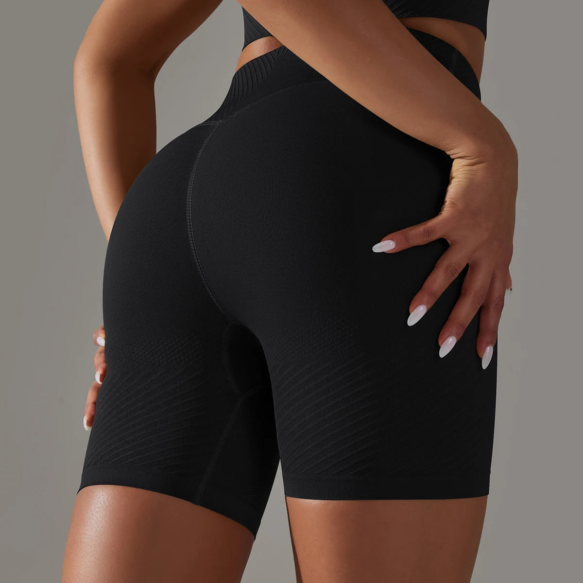 Women Yoga Set Seamless Gym Sportswear Long Seelves High Waist Leggings Sports Clothing Set Fitness Bra Vest Shorts Tracksuit