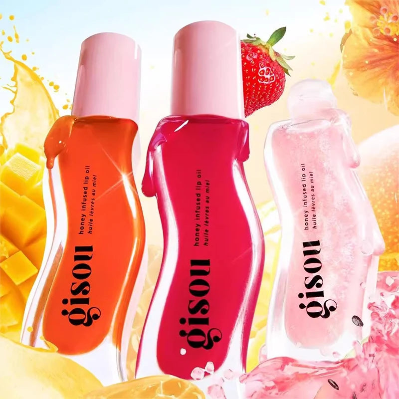 Fruit Honey Lipstick Long Lasting Moisturizing Lip Makeup Plump Lip Essence Remove Dead Skin Lip Easy To Carry Makeup Lip Oil