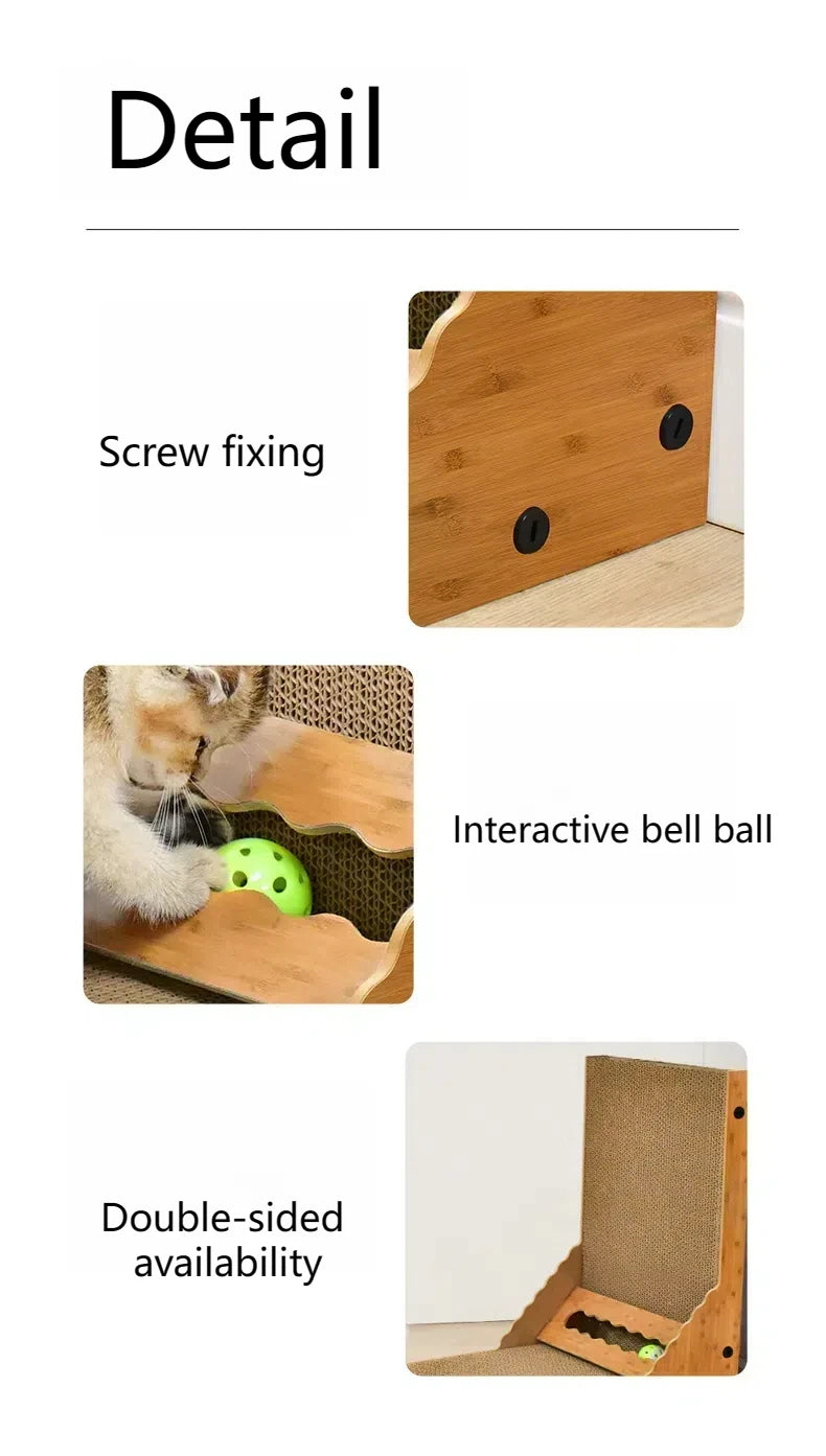Cat scratching board vertical scratching post duarable cat scratcher high quality Corrugated cardboard Cat Scratching pad