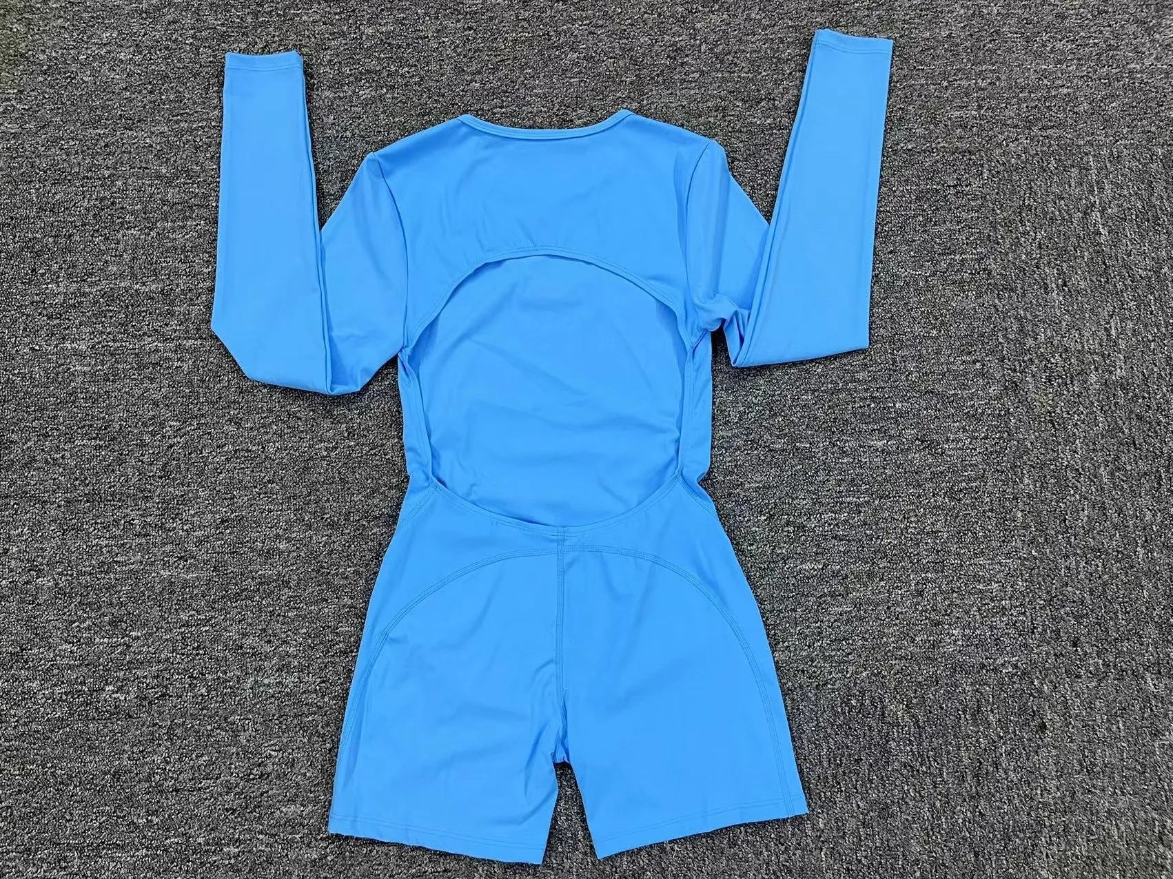 Long Sleeve Bodysuit Women No Padding Yoga Gym Jumpsuit Fitness Sport Overalls Sportswear Mono Mujer Navy Blue Black Gray White