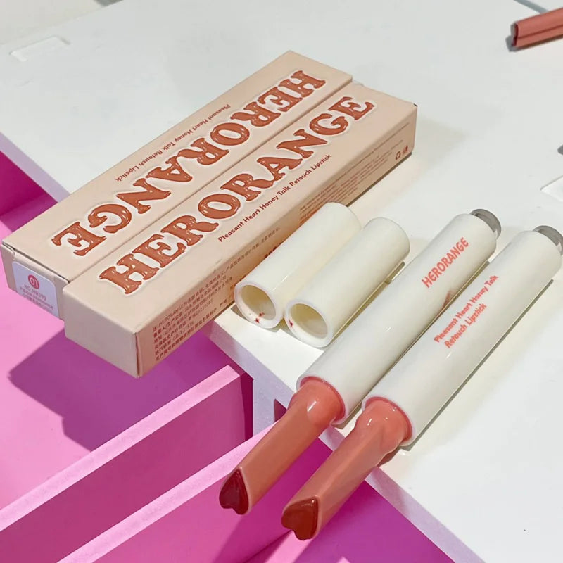 Crystal Honey Solid Lip Glaze Nude Rose Brown Plumping Lip Gloss Moisturising Jelly Tinted Lip Balm Hydrating Black Tea Lipstick