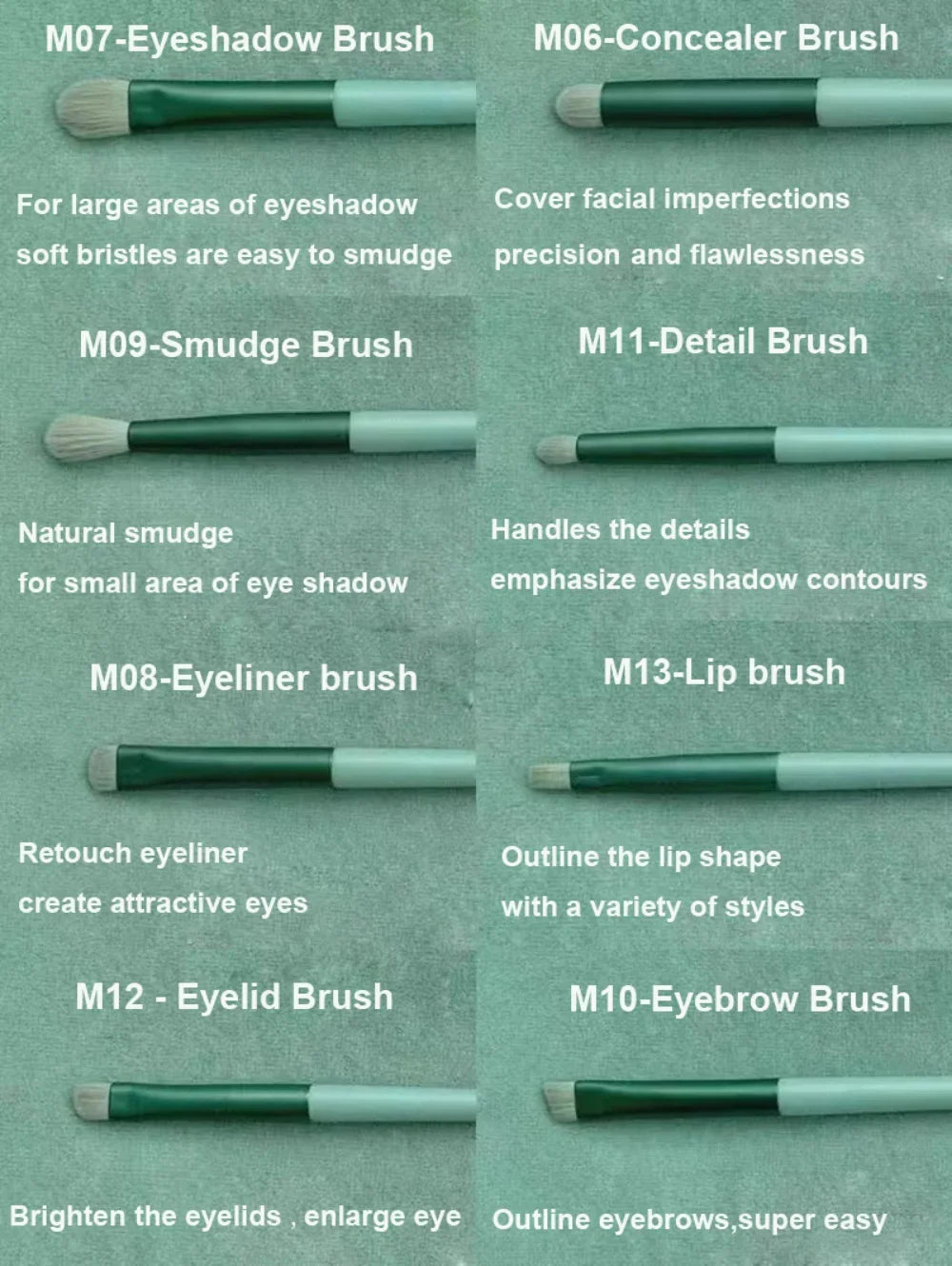 Makeup Brush Set Make Up Concealer Blush Powder Brushes Eye Shadow Highlighter Foundation Brush Cosmetic Beauty Tools