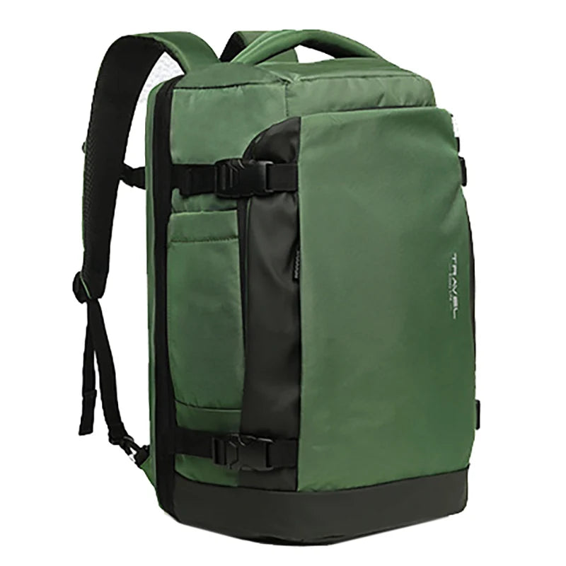 Travel Duffel Bags Expandable Business Backpacks Laptop Bag Large Luggage Rucksack Waterproof Weekender Pack with Shoe Pocket