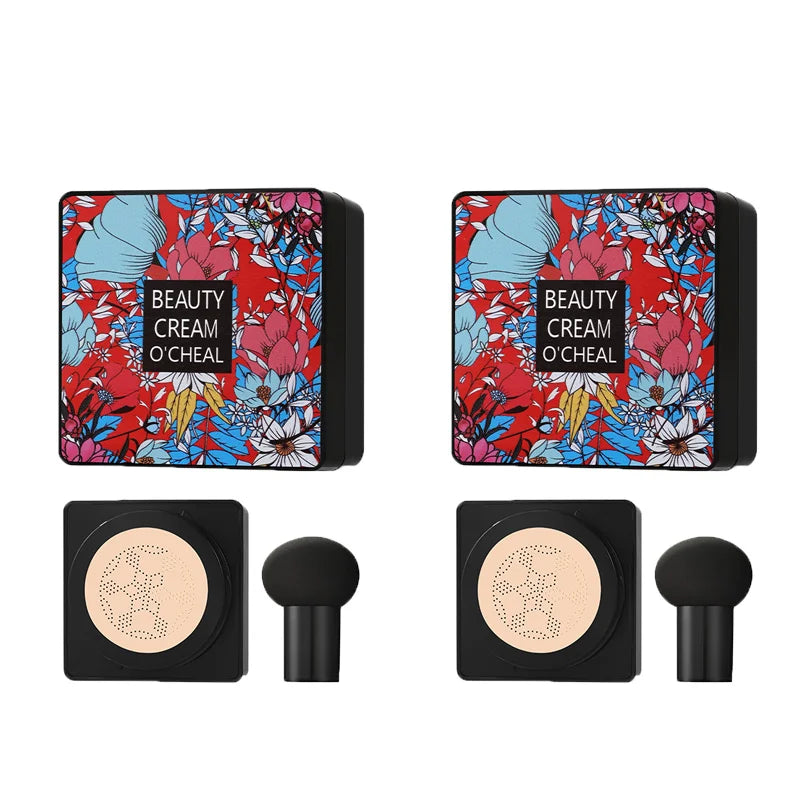 BB Cream Mushroom Head Air Cushion Powder Puff Moisturizing Brightening Foundation Concealer CC Cream Base Makeup Cosmetics