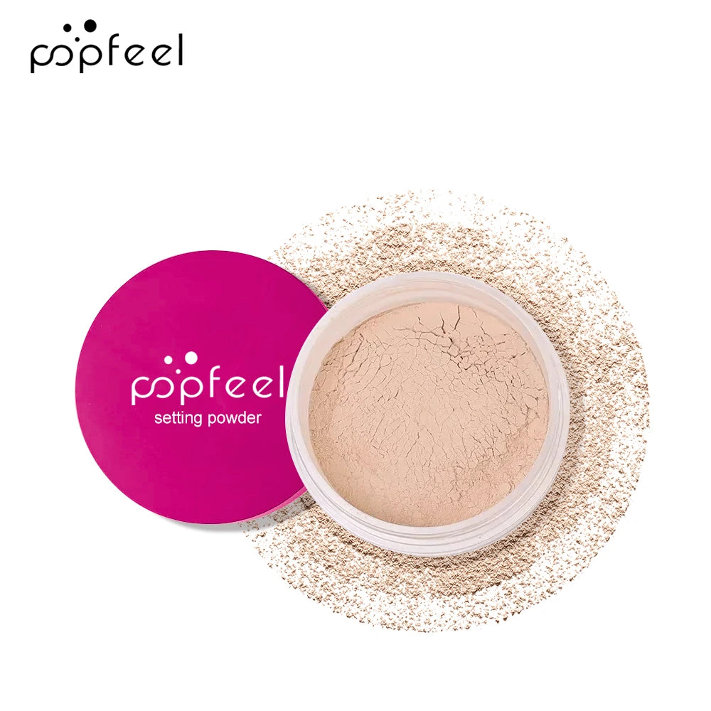 POPFEEL Setting Powder Loose Powder Lightweight Creates Soft Focus Effect Long-Lasting