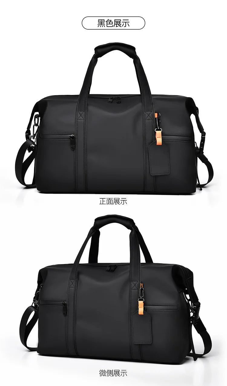 New Cross-border Large Capacity Men's Business Travel Tote for Commuting, Water-resistant Gym Bag for Sports and Fitness