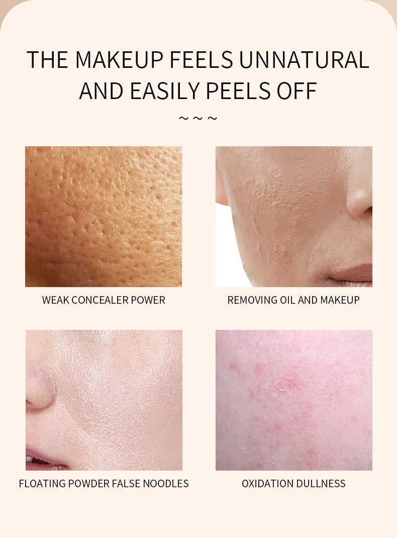 BB Cream Mushroom Head Air Cushion Powder Puff Moisturizing Brightening Foundation Concealer CC Cream Base Makeup Cosmetics