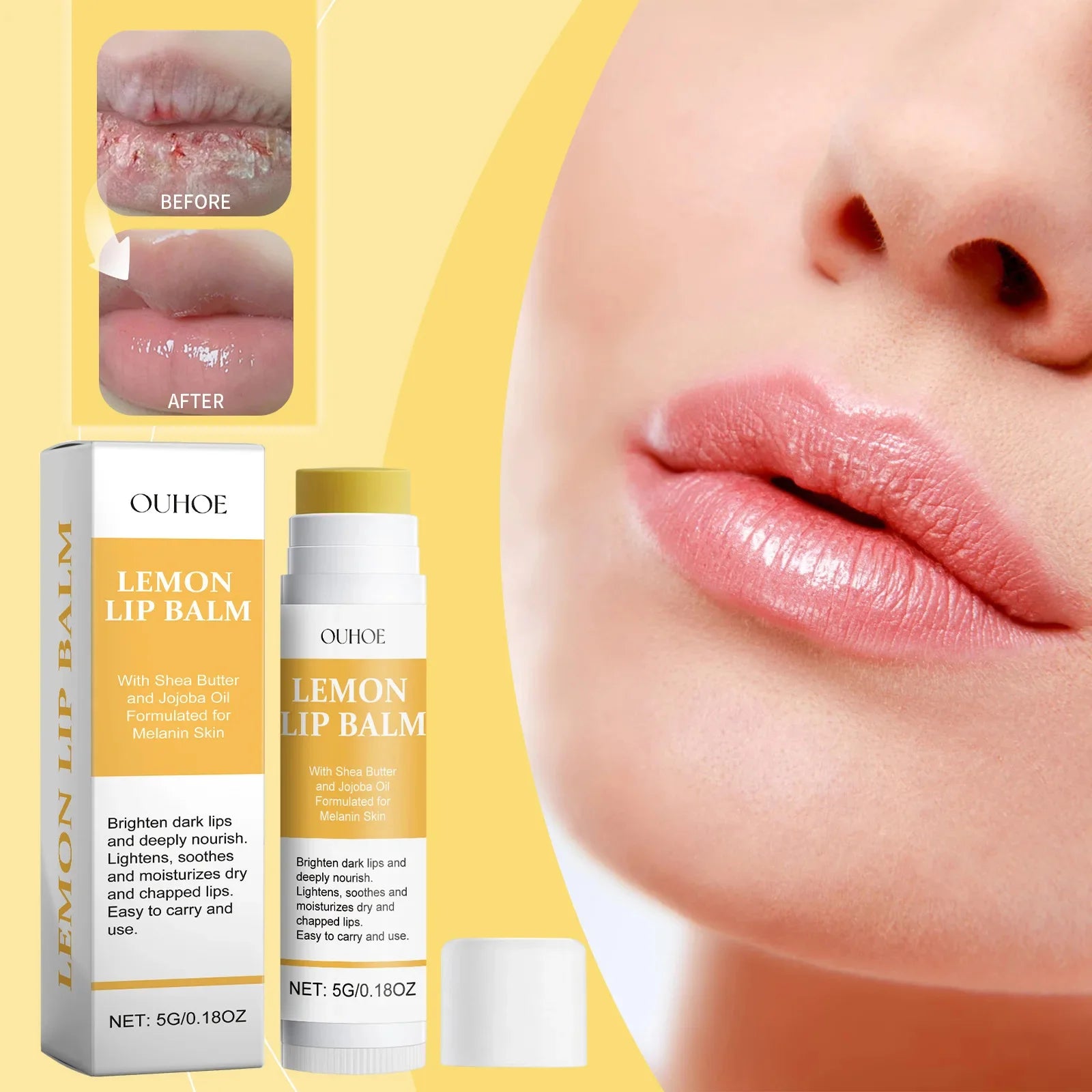 Remove Dark Lip Balm Lightening Melanin Mask Gloss Oil Exfoliating Clean Moisturizer Korean Care Makeup Beauty Health Products