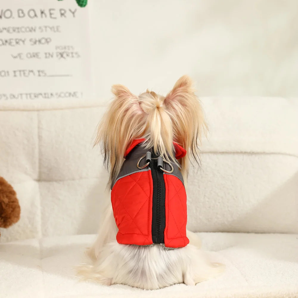 Pet Dog Clothes Coat Winter Windproof Thicken Cozy Dog Jacket Coat for Small Medium Dogs Cats Yorkshire French Bulldog Clothing