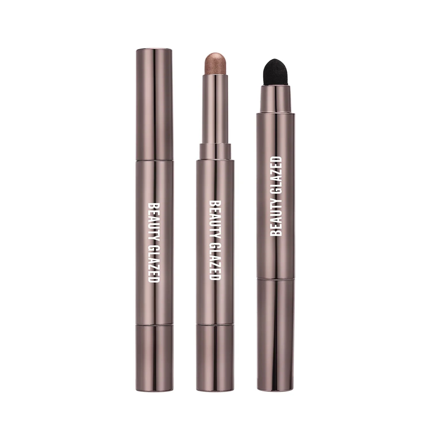 10 Color Double Ended Eye Shadow Stick With Sponge Brush Pearlescent Lasting Eyeshadow Pen Contouring Portable Makeup Cosmetics