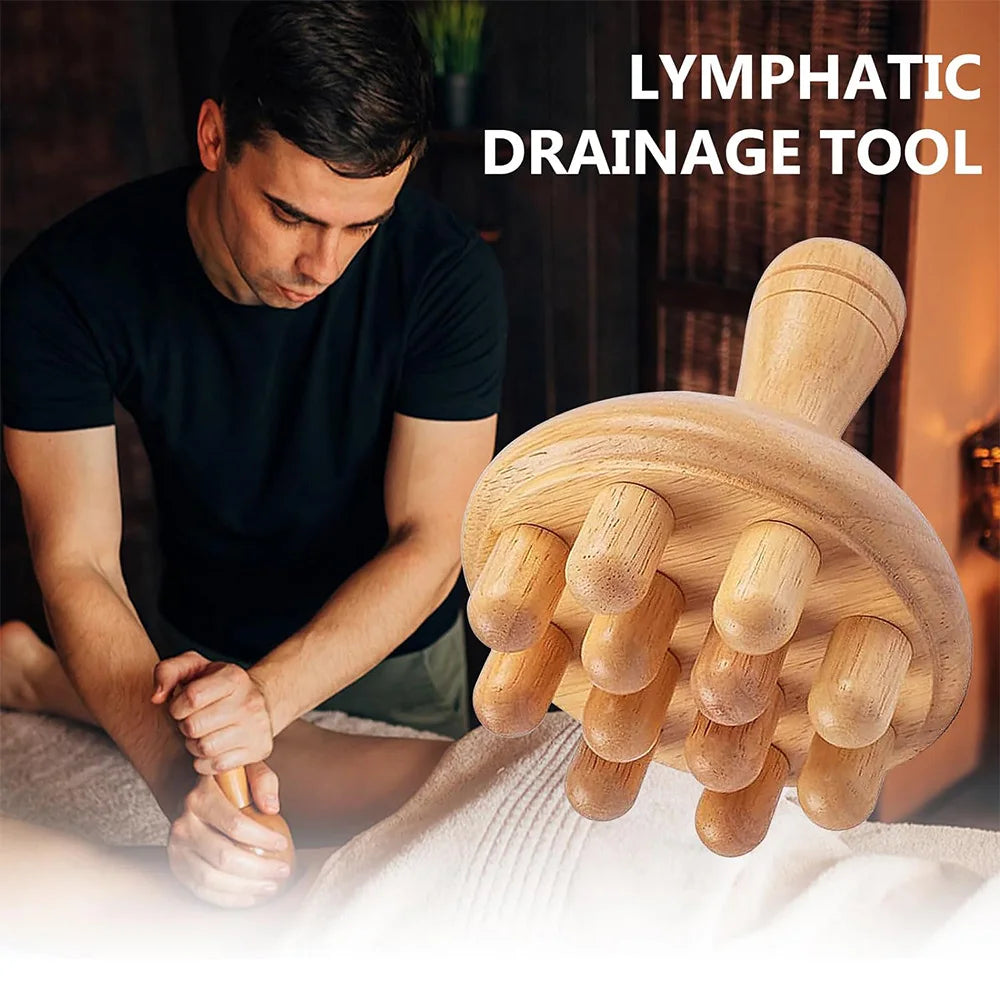 Wood Therapy Massage Roller Stick Wood Massage Cup Wooden Lymphatic Drainage Gua Sha Tool Body Shaping Muscle Massage Relaxation