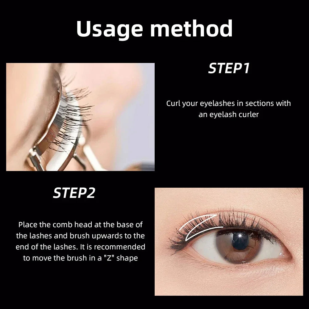 Black Mascara Eyelashes Mascara Silky Eyelashes Lengthening Eyelashes Makeup Waterproof Mascara Volume Eye Cosmetics
