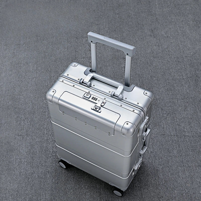 The Latest All Aluminum Travel Luggage High Quality Trolley Suitcase 20 Inch Carry on Luggage Men's and Women's Luggage