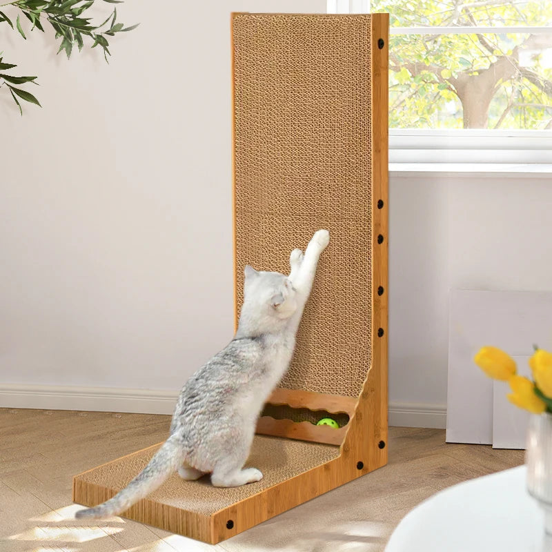 Cat scratching board vertical scratching post duarable cat scratcher high quality Corrugated cardboard Cat Scratching pad