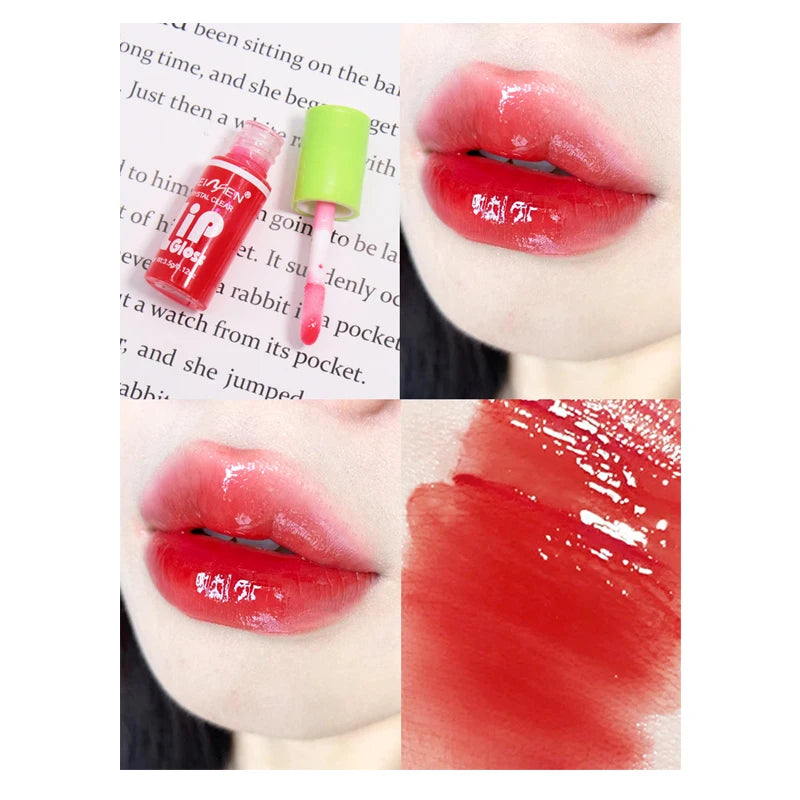 6pcs Moisturizing Min Plump Lips Lipgloss Transparent Lip Oil Sexy Lip Cosmetics For Make Up Liquid Lipstick Lips Cosmetics Gift