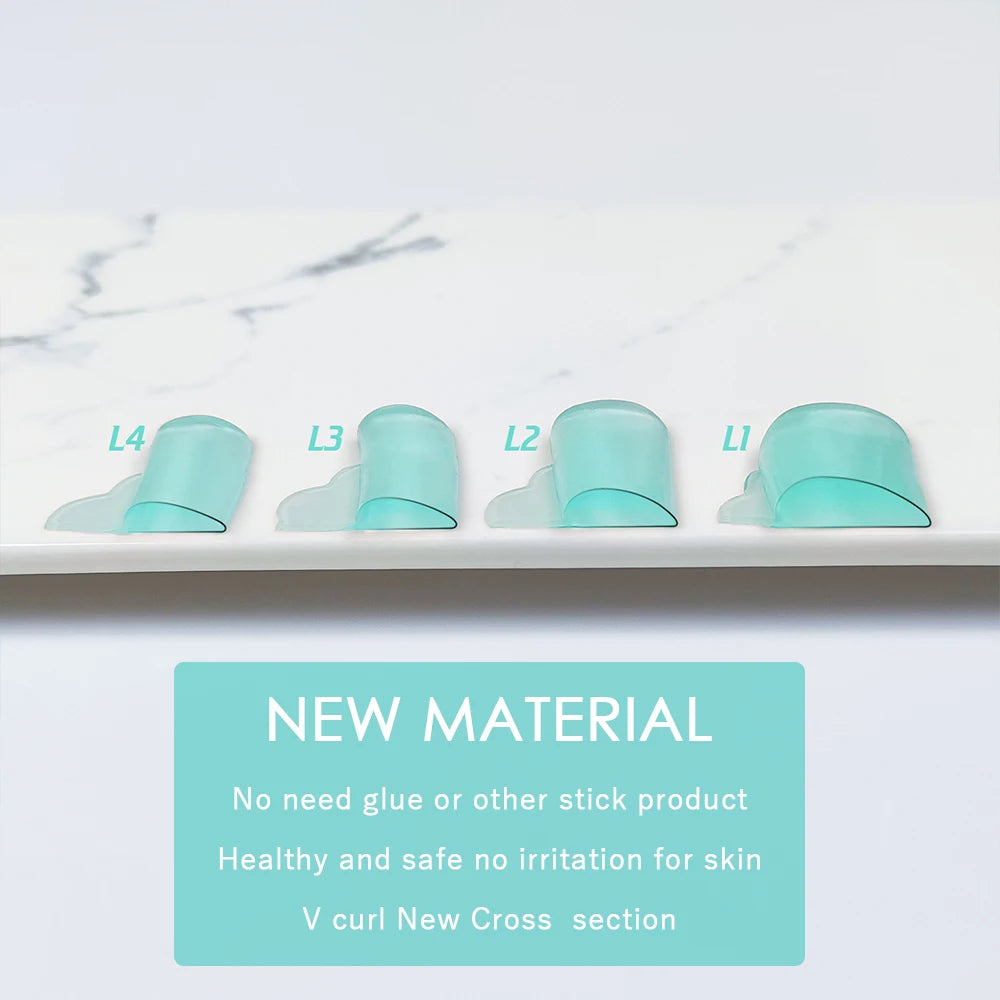 PERMANIA 4 Pairs Self-Adhesive Eyelash Lift Pads Eyelash Lifting Shields Lash Perming Pads Soft And Reusable Lash Lifting Tool