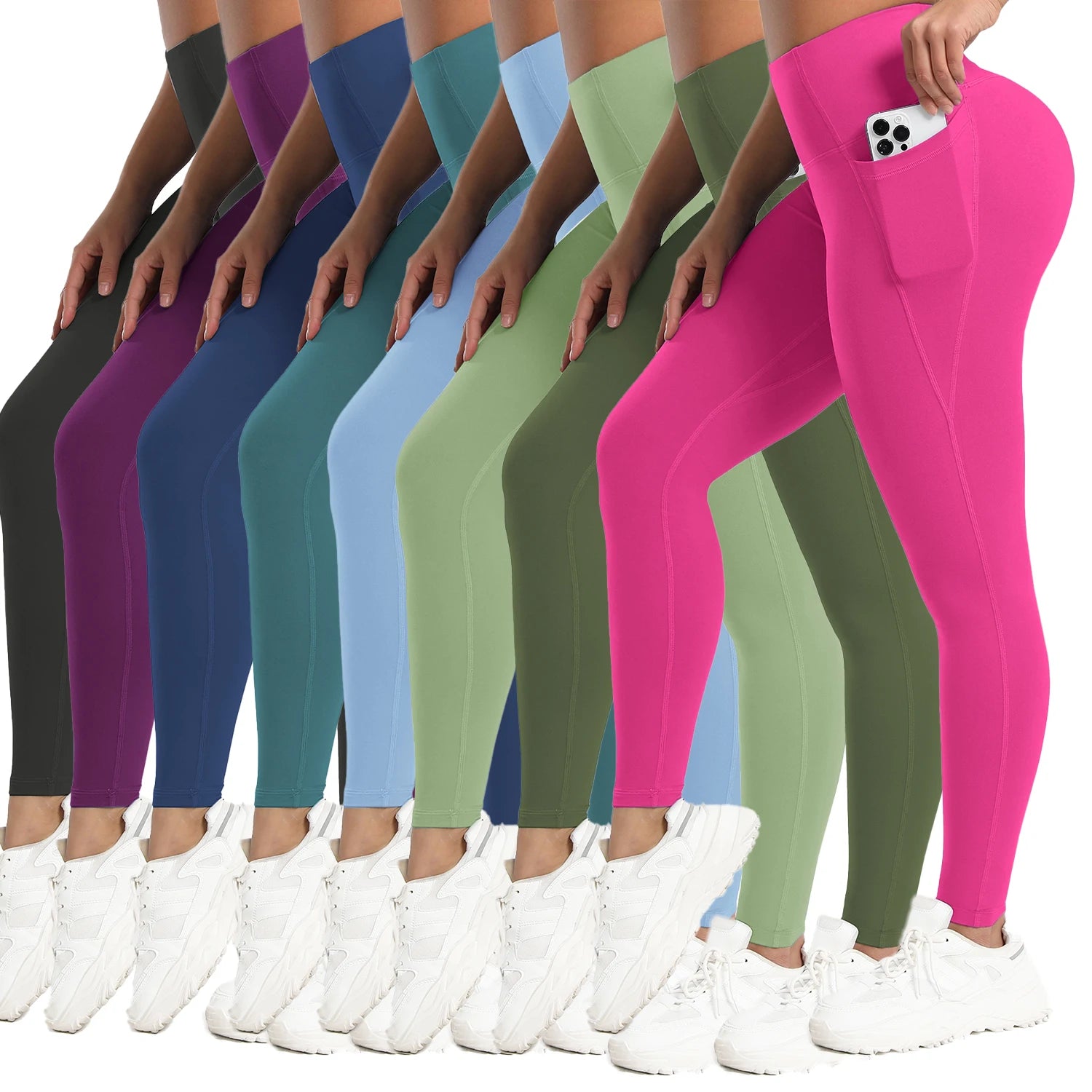 S-2XL Pocket Yoga ,High Waist And Hip Lifting , Sports And Fitness Women's Leggings, Directly Sold By Manufacturers