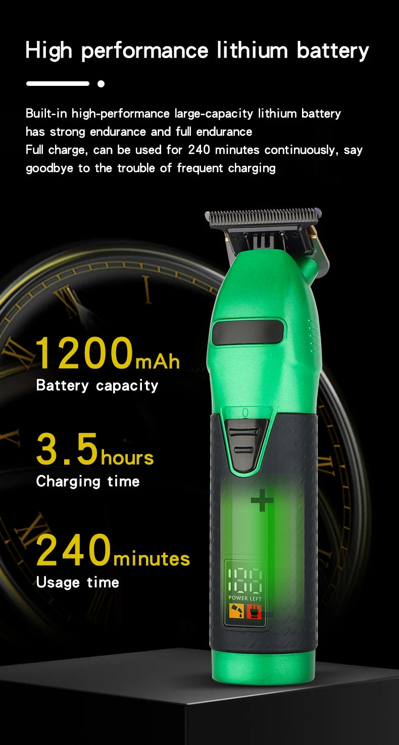 Hair Clipper Electric Hair Trimmer for Men Wireless Barber Trimmer Electric Shaver Professional Men's Hair Cutting Machine