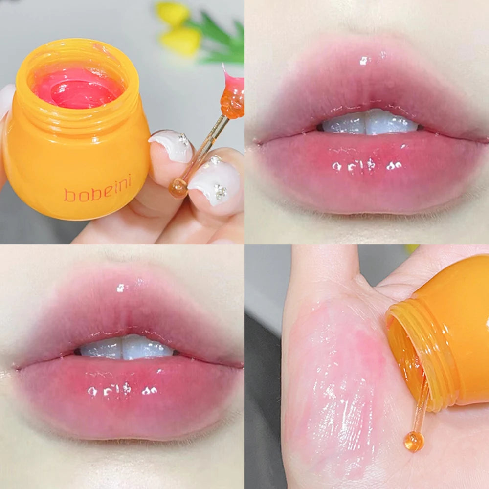 Hydrating Peach & Honey Lip Mask - Long-Lasting Moisture, Soothes Dry Lips, Reduces Fine Lines For Women