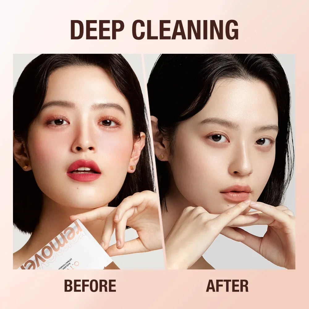 5/10pcs Makeup Remover Deep Cleaning without Residue Make up Wipes Nourishing Plant Extracts Easy Remover Eyes Lips Makeup