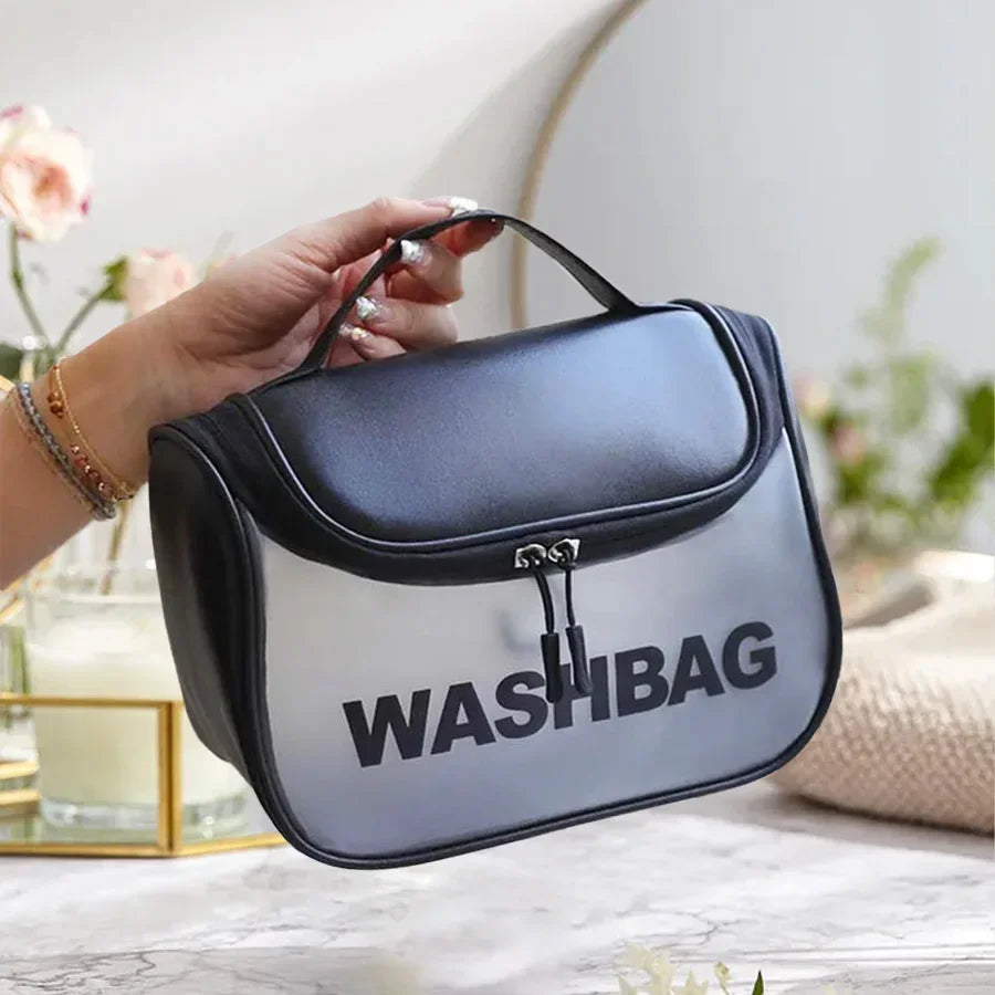 Cosmetic Bag Large Capacity PVC Waterproof Transparent Bag Outdoor Travel Wash Makeup Brush Storage Bag