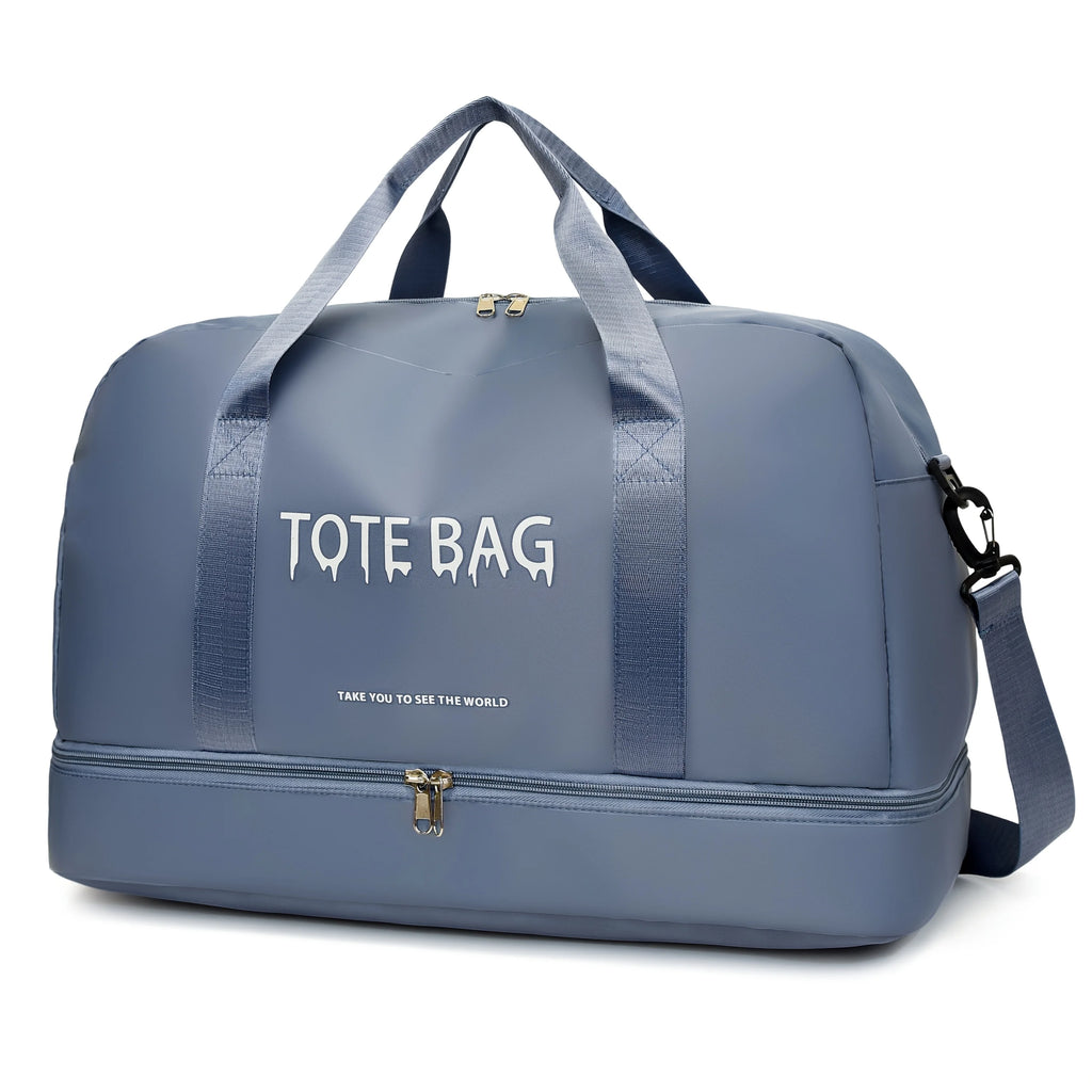 Multifunctional Large-Capacity Travel Duffle Bag with Adjustable Shoulder Strap, Durable Nylon Casual Gym Bag for Sports