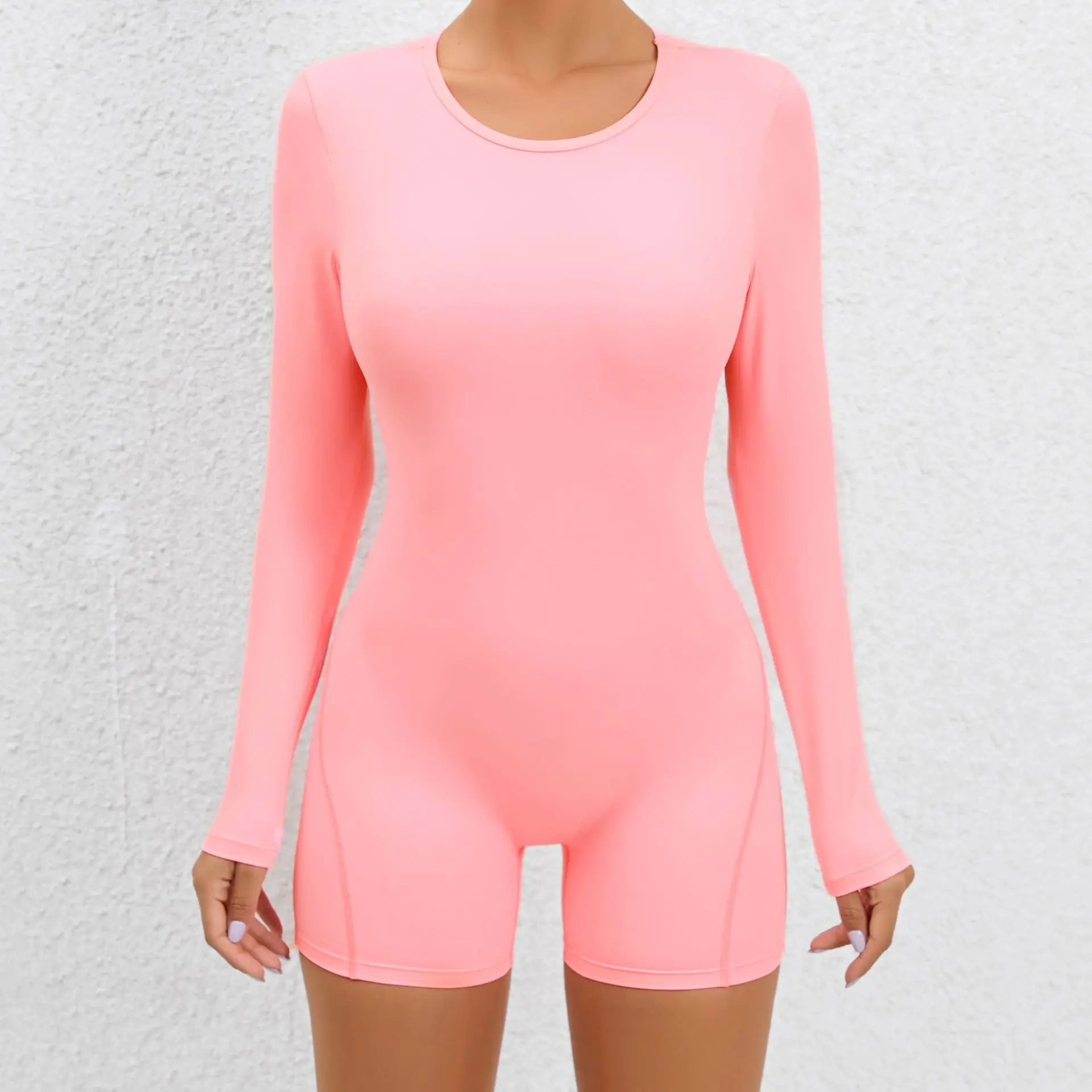 Long Sleeve Bodysuit Women No Padding Yoga Gym Jumpsuit Fitness Sport Overalls Sportswear Mono Mujer Navy Blue Black Gray White