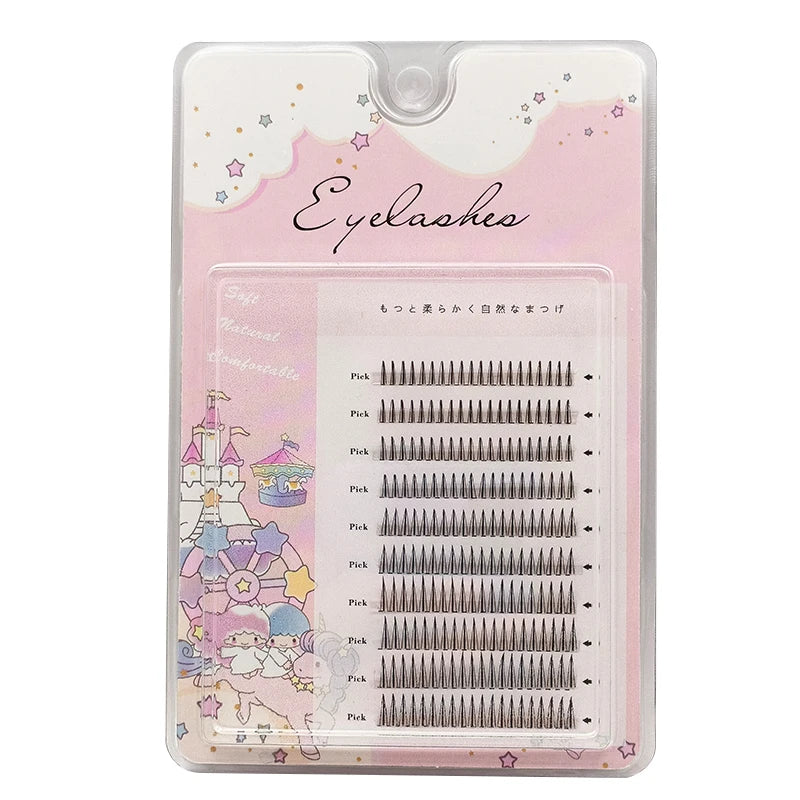 3D New Spikes Eyelashes Fishtail Cluster Eyelashes Personality Eyelash Extension Eyelashes Bundle Professional False Eyelashes
