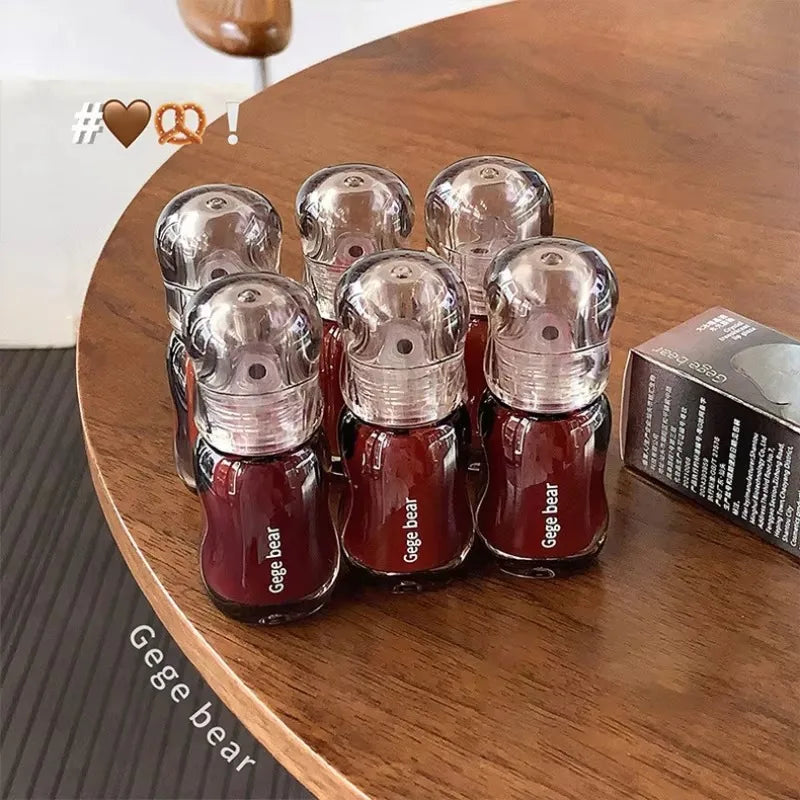 GegeBear Crystal Clear Lipgloss Hydrating Water Liquid Lipstick Light Lip Tint Plumping Non-stick Cup Lips Makeup Women Cosmetic