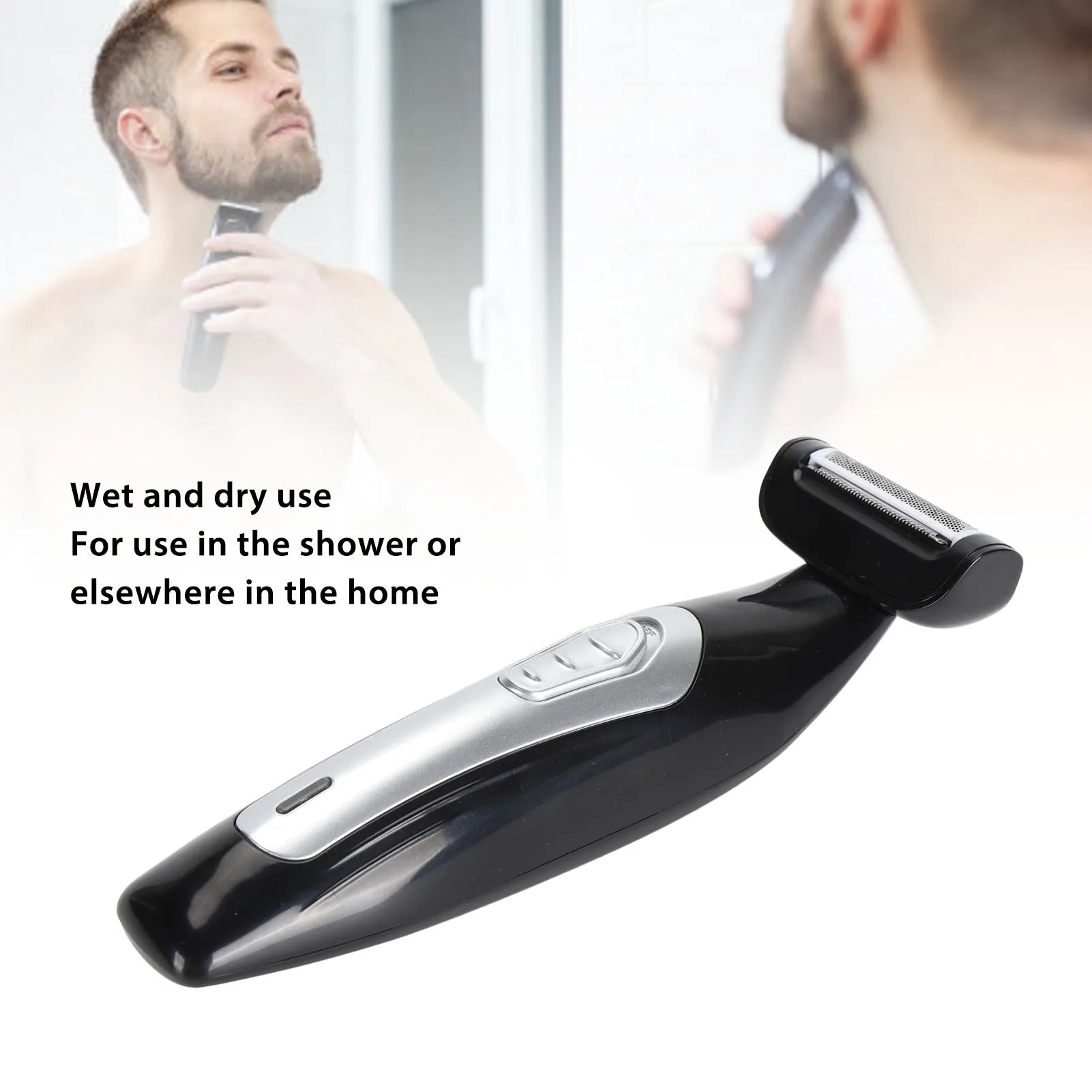 Back Groomer for Men Back Trimmer for Men Extreme Reach Removable Handle Power Burst Wet Dry Use Men Back Groomer