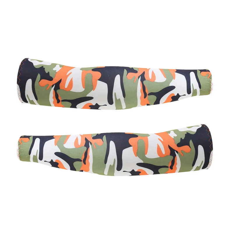 Arm Sleeves Ice Fabric Breathable Quick Dry Running Sportswear Sun UV Protection Long Arm Cover Cycling Arm Sleeves