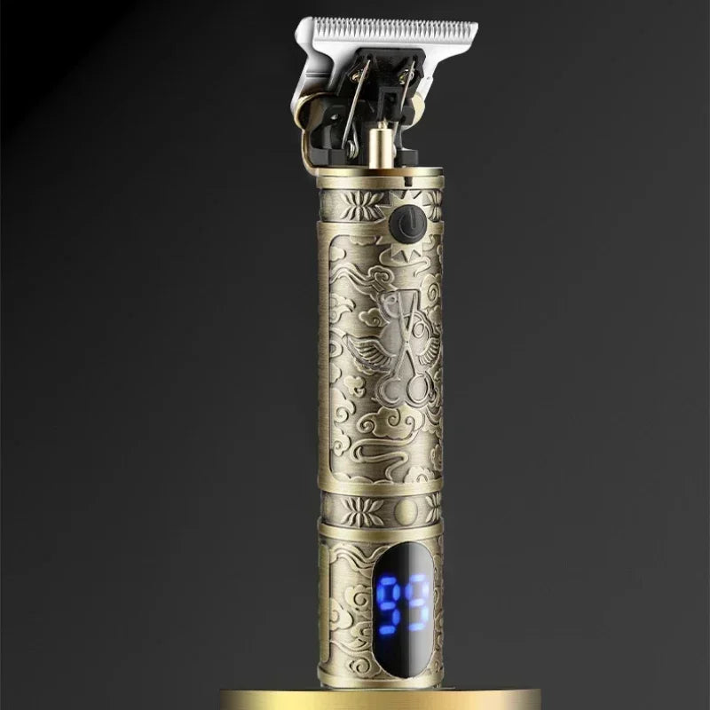 Hair Clipper for Men Resuxi LM-911 Hair Trimmer Retro Charging Pusher with Base  Hair Cutting Machine