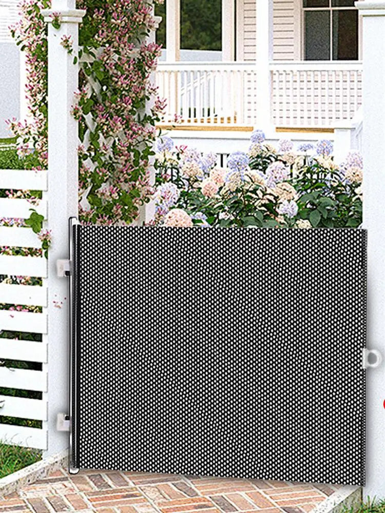 Dog Gate Retractable Pet Safety Gate Wide Pet Isolation Gate Indoor Mesh Fence for Dogs And kitten for Doorway Stairs Balcony