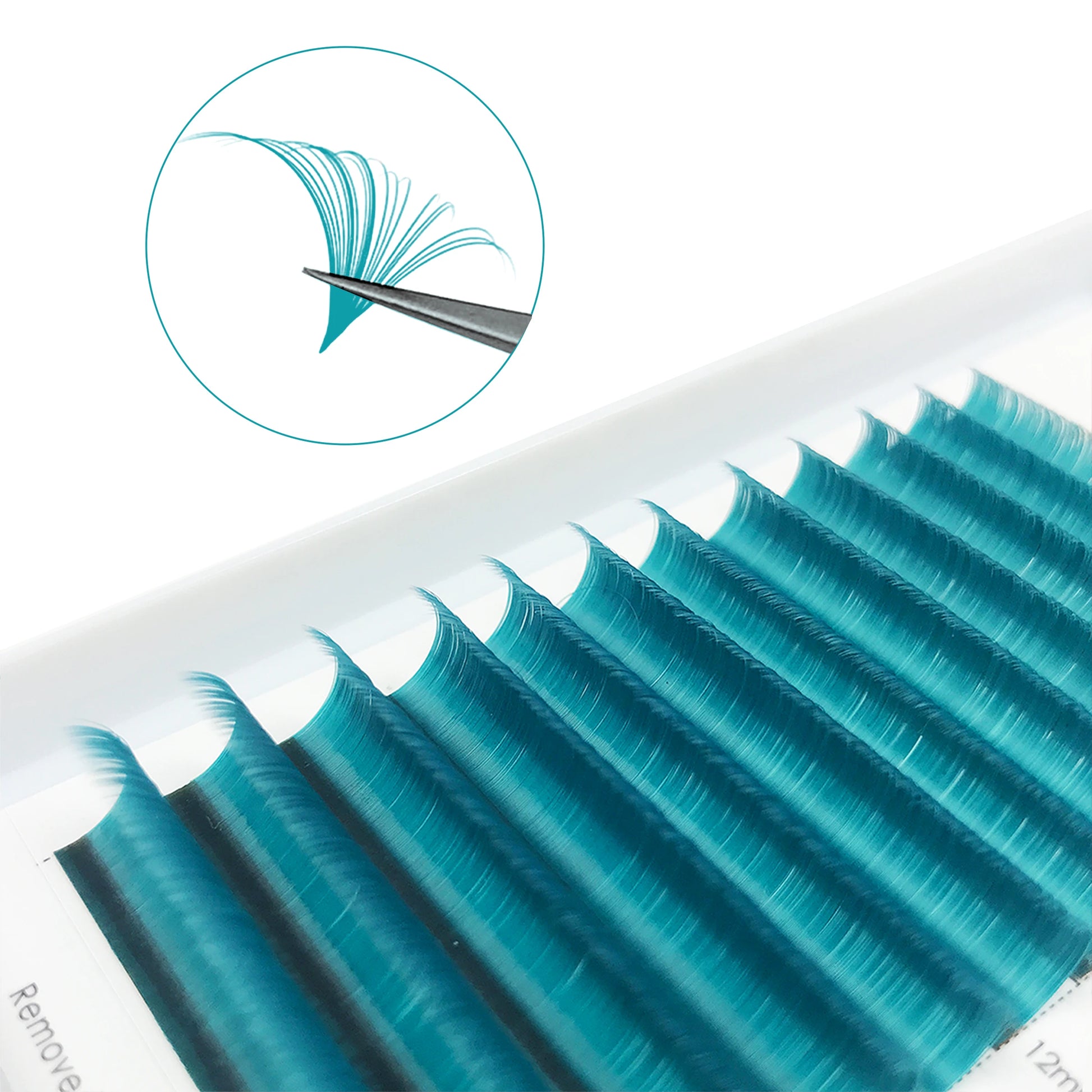 Dark Brown Easy fan Eyelash Extension Mix Mink Individual Ombre Eyelash Lashes High Quality Colorful Blooming Lashes Extension