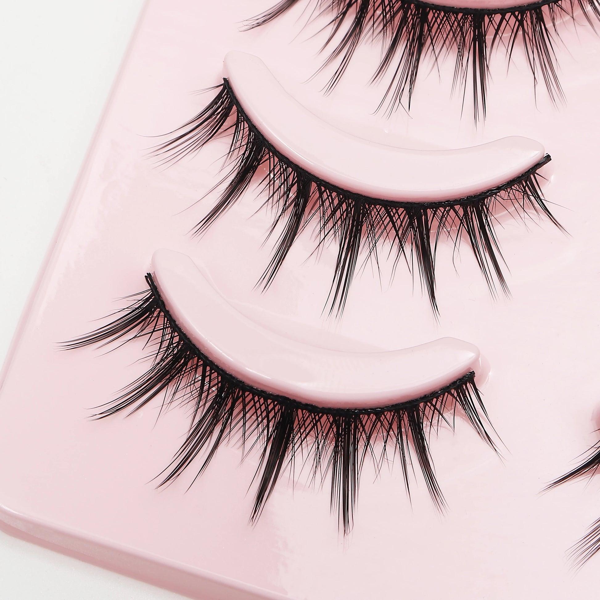 New 5 Pairs Manga Lashe Soft Natural Eyelashes Thick False Eyelashes Demon Eyelashes Daily Dating Makeup Eyelashes Lashes Wispy