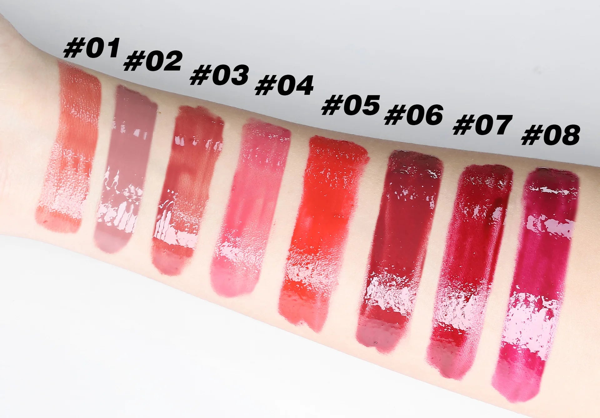 HANDAIYAN 8-color hydrating mirror color pressed lipstick pencil pearl long-lasting moisturizing hydrating lipstick pen